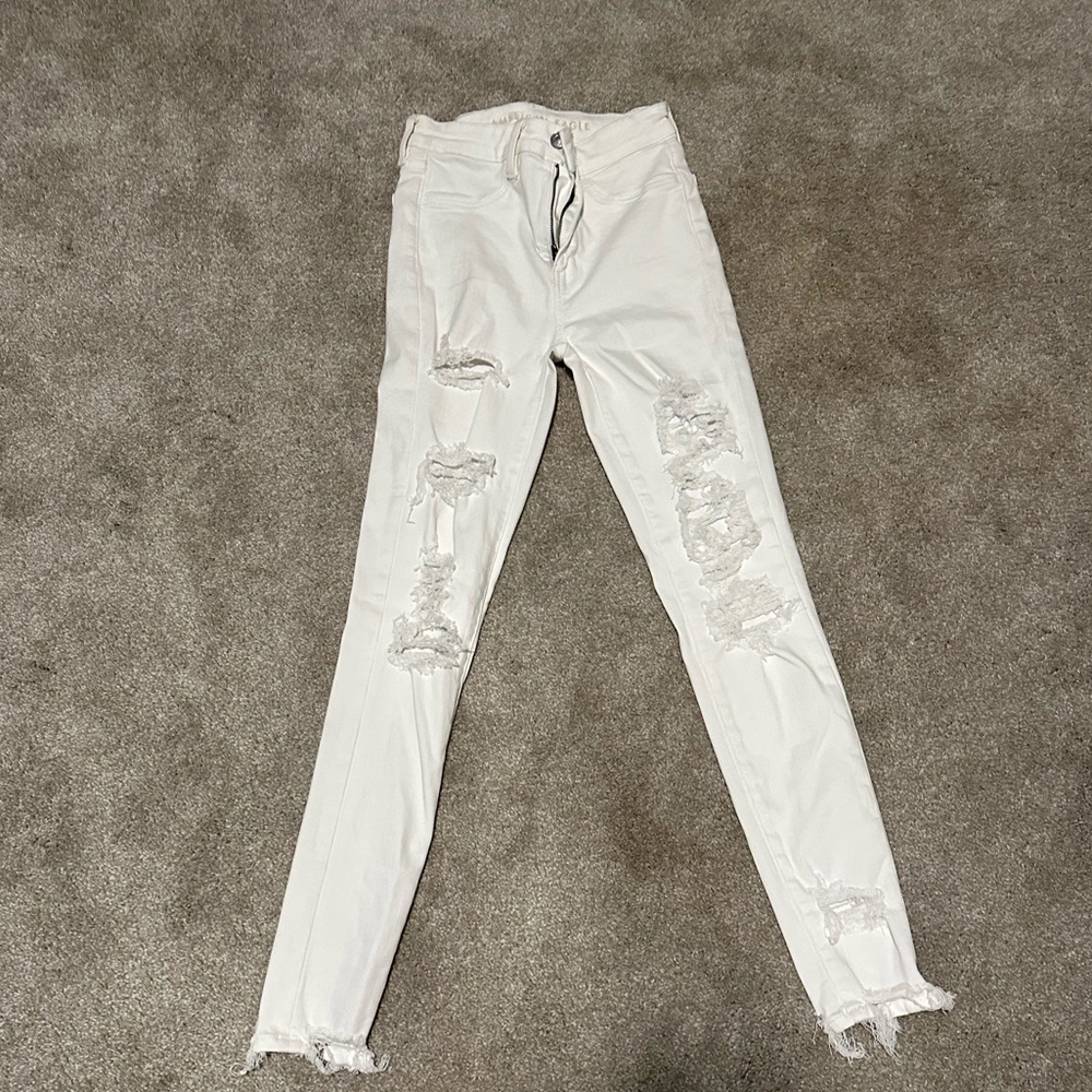 White Skinny Jeans - Americann Eagle